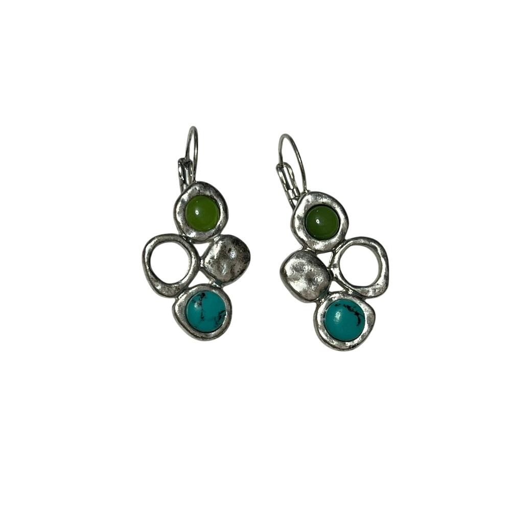 Bohm Women's Lever-Back Hammered Texture Dangle Earrings NWT
